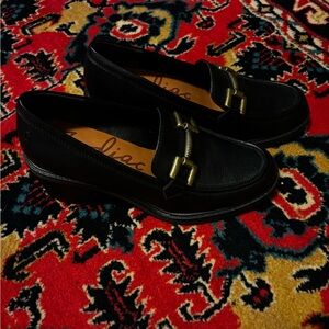 Black Leather Loafers